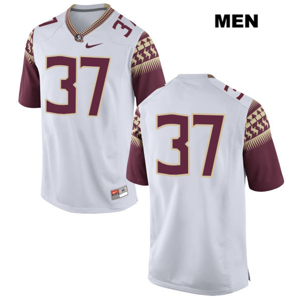 Men's NCAA Nike Florida State Seminoles #37 Blaik Middleton College No Name White Stitched Authentic Football Jersey ADD6869KX